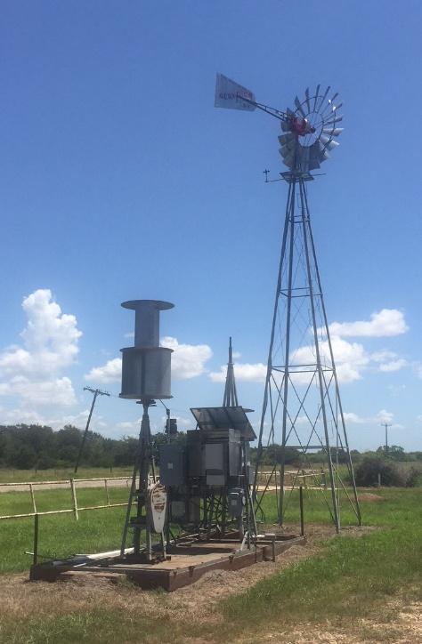 Test site enhanced with a 33-foot agricultural wind tower